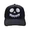 Black Light Up Spooky Face Baseball Cap by Celebrate It™